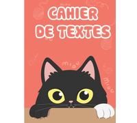 Cahier de Texte DYS: Adapté aux Elèves de Primaire ayant des Troubles de l'Apprentissage | Code Couleur Facilitant l'Ecriture Cursive | Couverture Chat | Interlignes 3 mm.