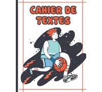 Cahier de Texte DYS: Adapté aux Elèves de Primaire ayant des Troubles de l'Apprentissage | Code Couleur Facilitant l'Ecriture Cursive | Interlignes 3 mm | Couverture Basketball.