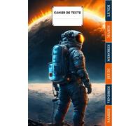 CAHIER DE TEXTE: Espace | Intérieur en Couleurs | CP, CE1, CE2, CM1, CM2 | Pratique Pour Toutes Les Matières