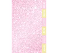 CAHIER DE TEXTE FILLE 2025-2026: Girly- paillettes roses | cm1 cm2 ce1 ce2 cp - Pour bien organiser et planifier votre année scolaire |Format a5