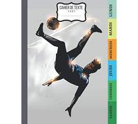 Cahier de texte Foot: Cahier rentree scolaire Devoirs et Leçons , Cahier de texte 2020 2021 fille garcon primaire college cp ce1 ce2 cm1 cm2 , lundi au samedi