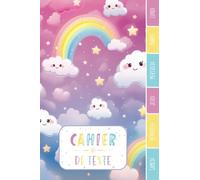 CAHIER DE TEXTE: Girly arc en ciel étoiles paillettes magiques fille avec coloriages pour primaire cp ce1 ce2 cm1 cm2 collège | emploi du temps dates d'anniversaires pour une année scolaire réussie.