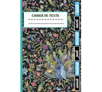 cahier de texte: Idéal pour noter les devoirs scolaires, avec des onglets hebdomadaires et grands carreaux pour les textes | Thème dinosaure