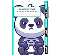 cahier de texte: Idéal pour noter les devoirs scolaires, avec des onglets hebdomadaires et grands carreaux pour les textes | Thème gamer & jeux vidéo