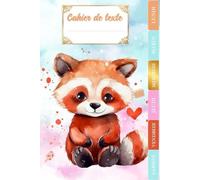 Cahier de texte kawaii 2025 2026: Panda roux - Intérieur en Couleurs - Pour bien organiser et planifier votre année scolaire