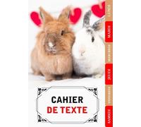 Cahier de texte Lapin: CE1, CE2, CM1, CM2, Collège | Pratique Pour Toutes Les Matières