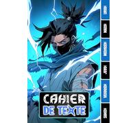 CAHIER DE TEXTE: Manga Ninja Japonais Anime Shonen Ninja Samouraï Combat avec coloriages pour écoliers garcon fille en primaire cp ce1 ce2 cm1 cm2 ... pour une année scolaire réussie.