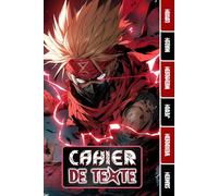 CAHIER DE TEXTE: Manga Ninja Japonais Anime Shonen Ninja Samouraï Combat avec coloriages pour écoliers garcon fille en primaire cp ce1 ce2 cm1 cm2 ... pour une année scolaire réussie.