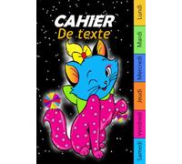 Cahier de Texte: Mon cahier quotidien, 100 pages pour organiser les devoirs et leçons du Lundi ou Samedi |Format 6 x 9 Pouce