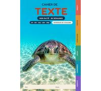Cahier de texte non daté: Thème Océan | Du CP au CM2 | Intérieur en couleurs | 120 pages, 36 semaines | 4 codes à entourer, méthode « Je ferme le ... à signer par le parent et police très lisible