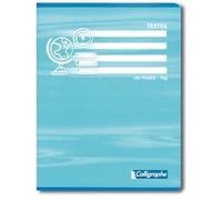 Cahier de texte piqué - 6 jours - Couleur bleue - Mixte