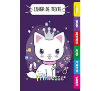 Cahier de texte Princesse: Indispensable aux élèves de l'école primaire pour apprendre à s'organiser et travailler mieux/Cahier scolaire de Leçons et ... thème /Cahier Pour commencer l'année scolaire