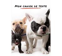 Cahier de texte: Theme bulldog : Pour noter les devoirs en classe de 6 Ème - 107 Pages -Format pratique 17,7 cm x 25,4 cm - Cahier de texte 2020 - 2021