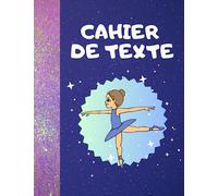 Cahier de texte: Tout en couleur thème danse, 107 pages au total, avec illustrations, il servira pour noter les devoirs et leçons du lundi au samedi