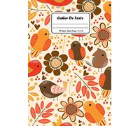 Cahier de Texte: Une Couverture avec des oiseaux - L’organisation de Vos Devoirs et La Prise de Note - Format pratique pour les cartables - Pratique ... les matières - un style simple et élégant