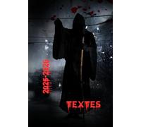 Cahier de Textes 2025-2026 - 2 Jours par Page - Thème Horreur - 145 Pages