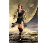 Cahier de Textes 2025-2026 Journalier - Couverture Thème Guerrière