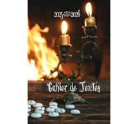 Cahier de Textes 2025-2026 - Thème Gothique - 2 Jours par Page - 145 Pages