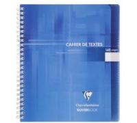 Clairefontaine Cahier de texte spirale Koverbook – 17×22 cm – 148 pages grands carreaux – 90 g