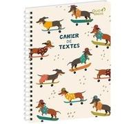 QUO VADIS - Cahier de textes - Spiralé - Français - Animascot - Multicolore - Journalier - 15x21 cm - Papier Clairefontaine blanc