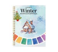 Cahier de travail aquarelle débutant - kit de peinture de Noël Dessin de coloriage papier pour adolescents adultes, projets de voyage créatifs avec guide étape par étape, pratique de la pratique de la