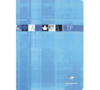 Cahier Travaux Pratiques piqué 24x32cm 80 pages grands carreaux + uni Couleur aléatoire - Assortis