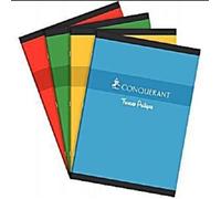 Conquerant Cahier 92039 - Sept travaux pratiques - A4 96 pages (48 seyès 70 g + 48 dessin 90 g) Vert