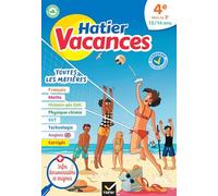 Cahier de vacances 2026 – Hatier Vacances – Toutes les matières de la 4e vers la 3e : pour réviser