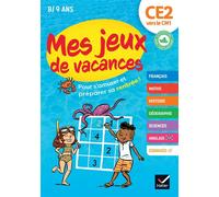Cahier de vacances 2026 - Mes jeux de vacances - Du CE2 vers le CM1 Pour réviser en s'amusant - Anne Kastor - Hatier - broché - Scolaire / Universitaire