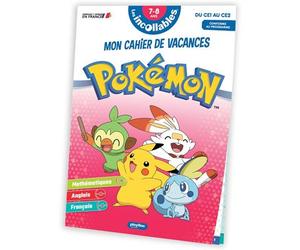 Cahier de vacances 2026 Pokémon - Les incollables - CE1 au CE2 - 7/8 ans - Stéphanie Herbaut - Play Bac Eds - broché - Scolaire / Universitaire