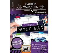 Cahier de vacances (adultes) Petit bac