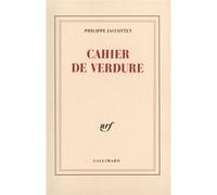Philippe Jaccottet – Cahier de verdure – Poésie – Broché