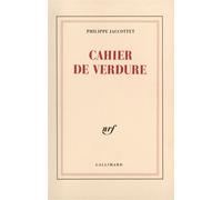 Philippe Jaccottet – Cahier de verdure – Poésie – Broché