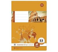 Cahier de vocabulaire LIN 53 - A6, 32 feuilles, 80g/qm, ligné avec trait central, 1 pièce