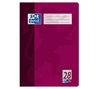 Cahier d'école Oxford - A4-32 pages - Papier optique 90 g/m² Linéature 28, à carreaux avec marge double 1 Stück 1er-Pack
