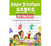 Cahier D'écriture 2,5 mm: Cahier Apprentissage Écriture Vierge Lignage 2,5 mm. A5. 72 Pages. (Grand Carreaux)