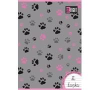 Cahier d'écriture A4 32k. 3 lignes couleur ST.RIGHT mix. paquet de 15 filles.