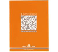 Conquerant Cahier d'écriture 17x22 cm 32 pages 90 g lignage double 3/10 mm
