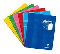 Clairefontaine 3796C Un Cahier d'Écriture Agrafé "Clairenfantine" - 17x22 cm - 32 Pages Grands Carreaux 3 mm Agrandis 12/12 - Papier Blanc 90 g - Couverture Carte Pelliculée Couleur Aléatoire