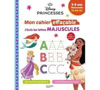 Cahier d'écriture des lettres majuscules Maternelle PS-MS-GS - Disney Princesses