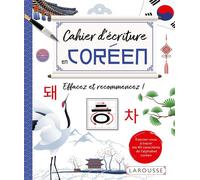 Collectif – Cahier d'écriture en coréen : Effacez et recommencez ! – Broché – Larousse