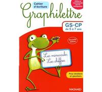 Cahier D'écriture Graphilettre Gs-Cp De 5 À 7 Ans - Les Minuscules Et Les Chiffres, 4 Exemplaires + 1 Gratuit