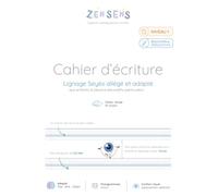 Cahier d'écriture: Lignage Seyès allégé et adapté aux enfants à besoins éducatifs particuliers (TSA, DYS, TDAH)