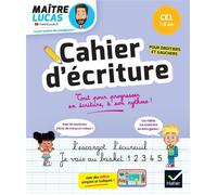 Cahier d'écriture Maître Lucas - CE1 - Maître Lucas - Hatier - broché - Scolaire / Universitaire