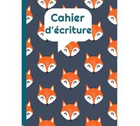Cahier d'écriture maternelle et CP - 100 pages blanches avec lignes - format grande taille idéal pour s'entrainer à écrire des lettres et des ... ou pour l’apprentissage de l’écriture