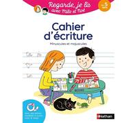 Regarde, je lis avec Mila et Noé – Cahier d'écriture – Apprentissage minuscules et majuscules 5 ans+