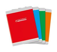 Cahier d'écriture piqué conquérant usage scolaire couverture vernie carte couchée a5+ 17x22cm 96 pages 90g séyès