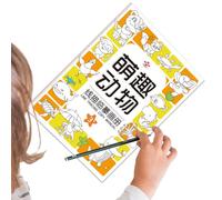 Cahier d'Écriture pour, Apprentissage Écriture Maîtrise Stylo, Papier À Dessin Coloriage De Dessins Animés Jouets Éducatifs Pour La Maison Et