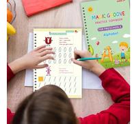 Cahier d'écriture pour, pratique d'écriture pour de 3 à 5 ans - Ensemble de produits d'écriture rainurés - Cahier d'exercices préscolaires pour lettres, chiffres, dessin, mathématiques