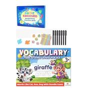 Cahier d'entraînement à rainures magiques pour enfants de 3 à 8 ans - 8 ans - Livres d'apprentissage réutilisables avec rainures profondes - Tracé de lettres et de chiffres, mathématiques, dessin et